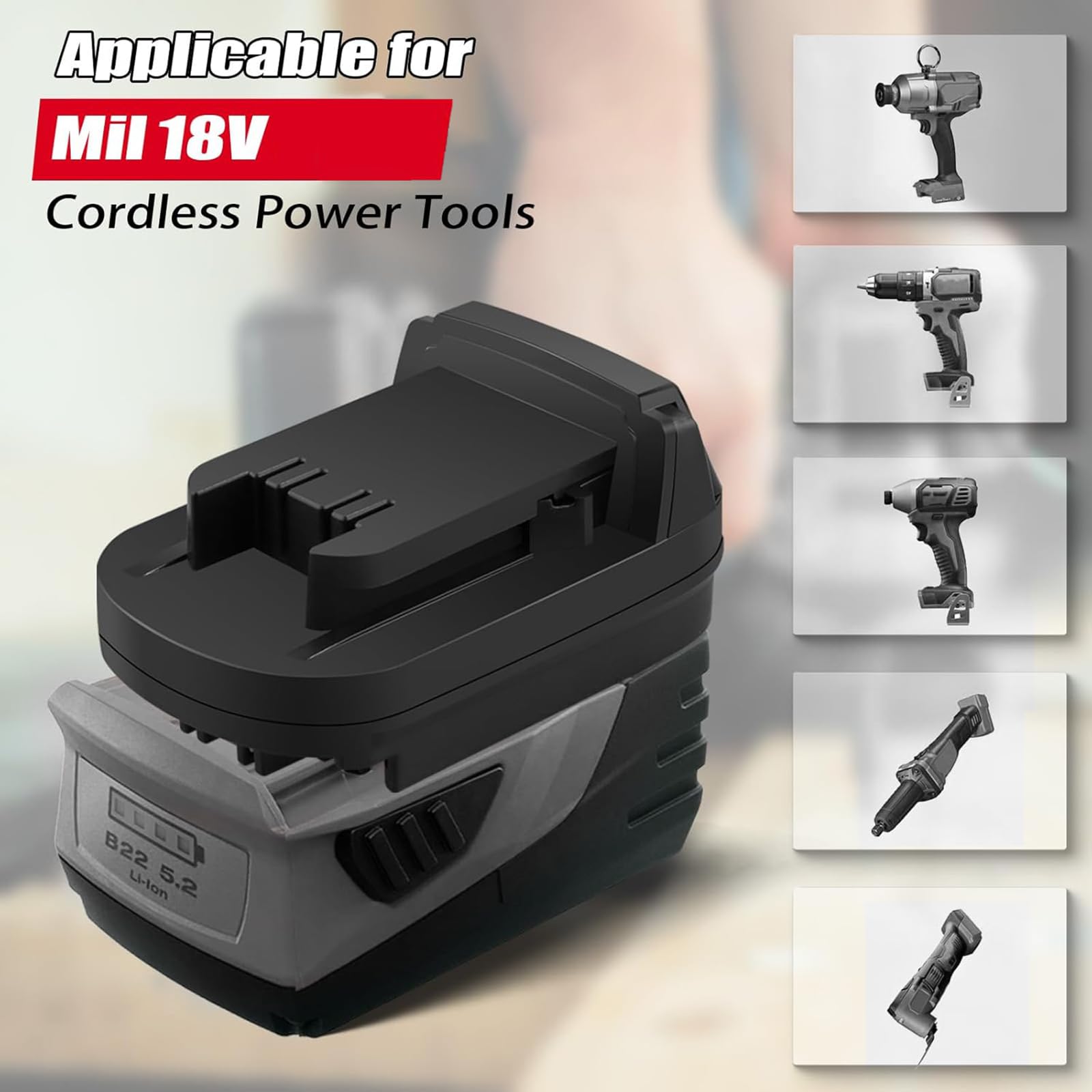 Amazon.co.jp: DEWDYS Hilti - M18バッテリー用アダプター